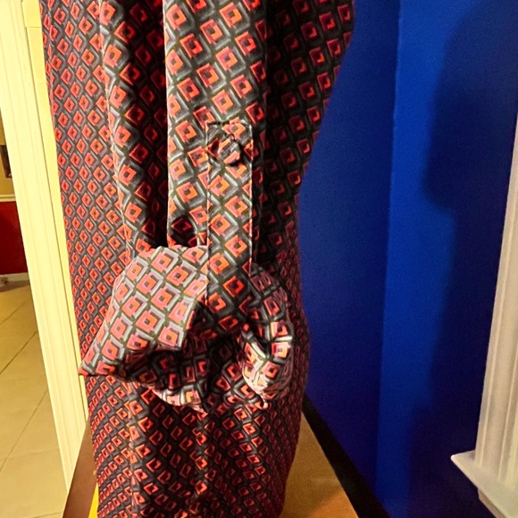 Daniel Rainn Popover Geometric Long-sleeved Blouse Adult Women Size M - Picture 6 of 15